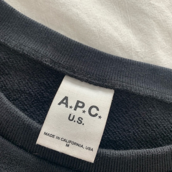 A.P.C. U.S. black Odette Sweatshirt ssence - Picture 5 of 7